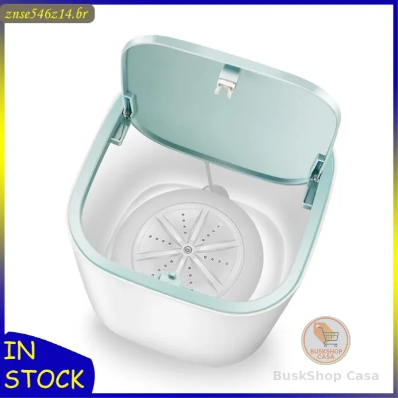 Mini Máquina De Lavar Roupa Automática Doméstica Desidratada Tubo 3.8L Limpador De Cuidados Com Roupas Íntimas Sec