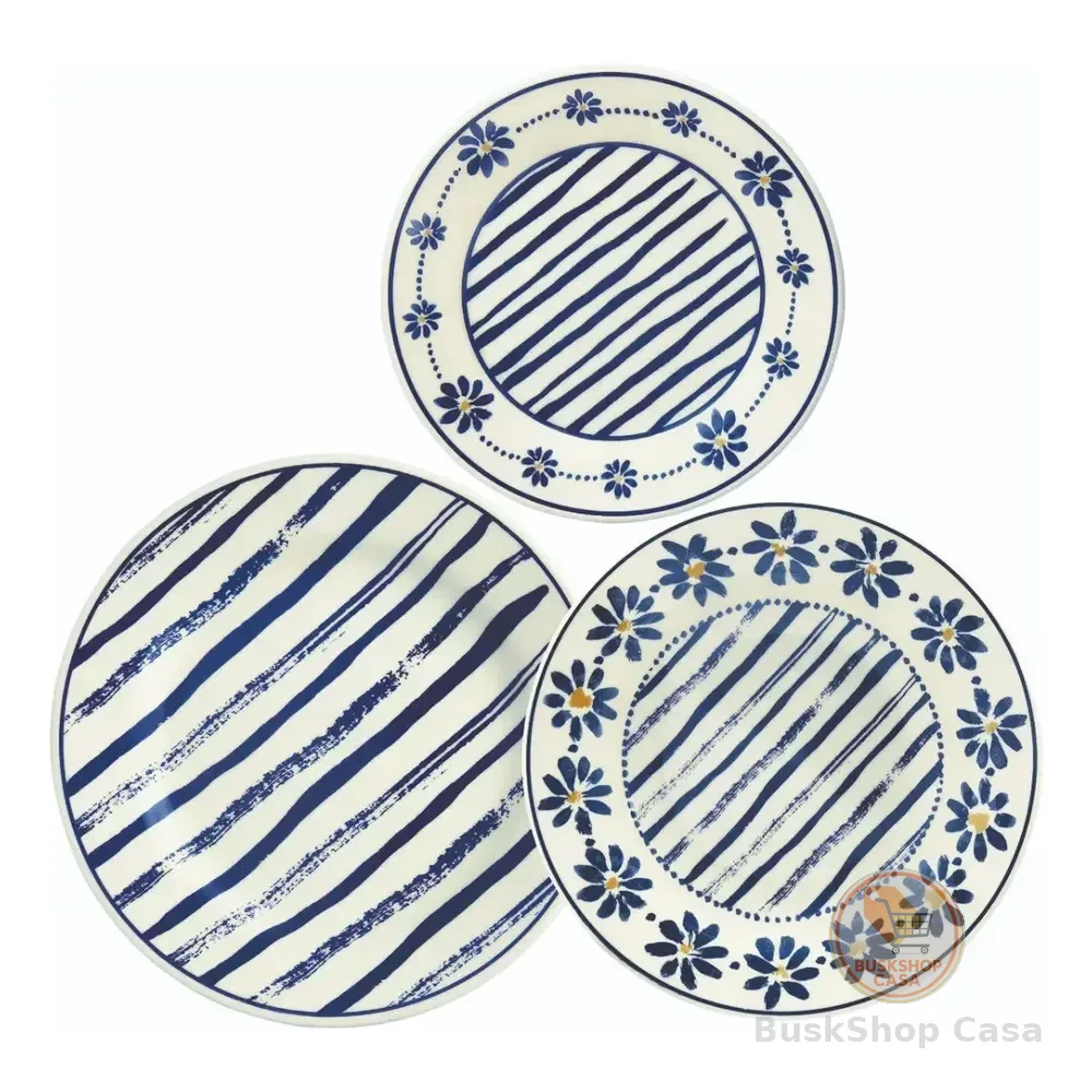 🧡 Aparelho De Jantar 12 Peças  Biona Margaridas Donna 24