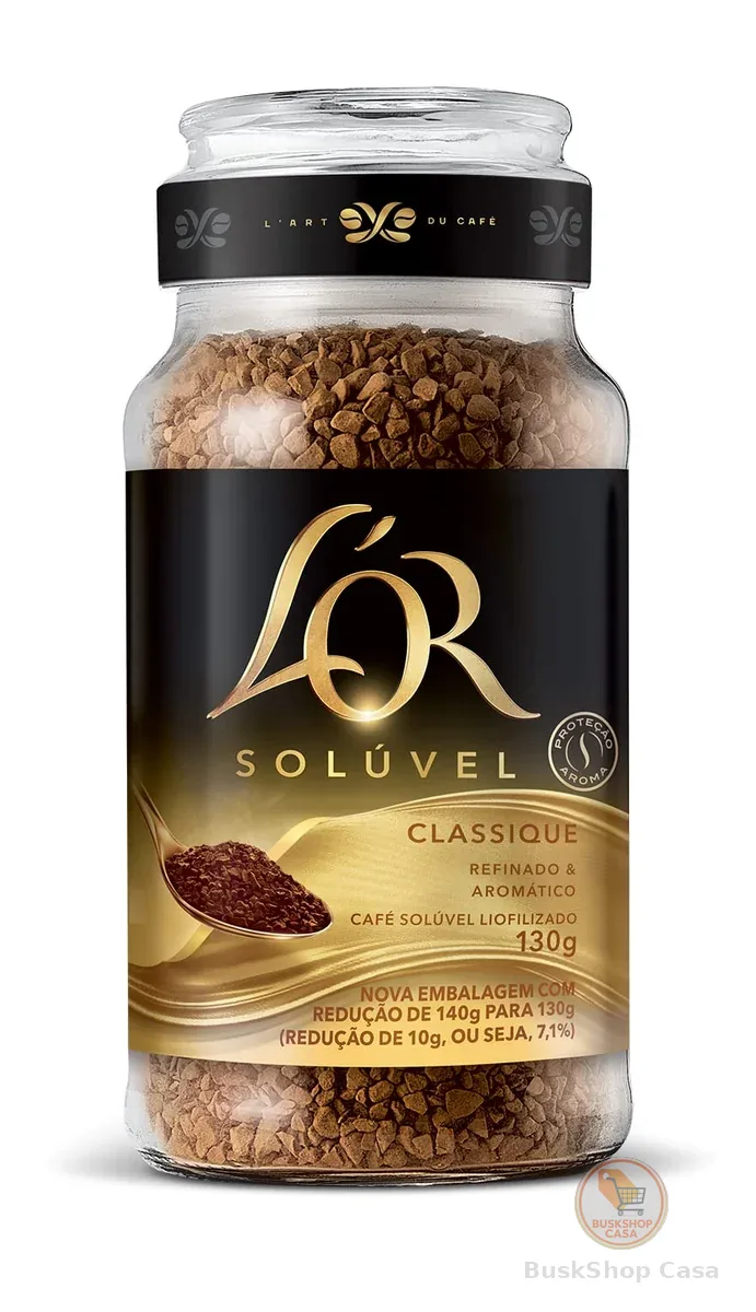 L'OR, Café Solúvel Classique Pote de Vidro 130g