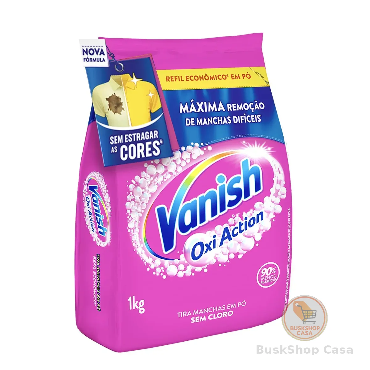 Vanish Tira Manchas Em Pó, Multi Power Oxi Action, para Roupas Coloridas 1Kg