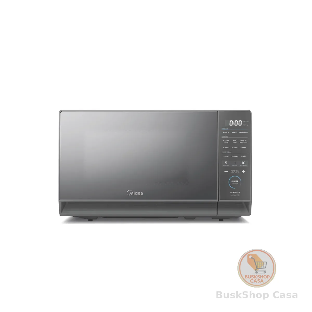 Micro-ondas 20L Prata Porta Espelhada MasterCook Midea 110V