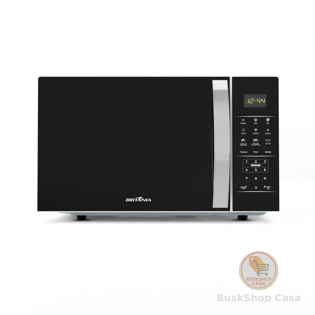Micro-ondas Britânia 28L Espelhado Pintura Limpa Fácil BMO30