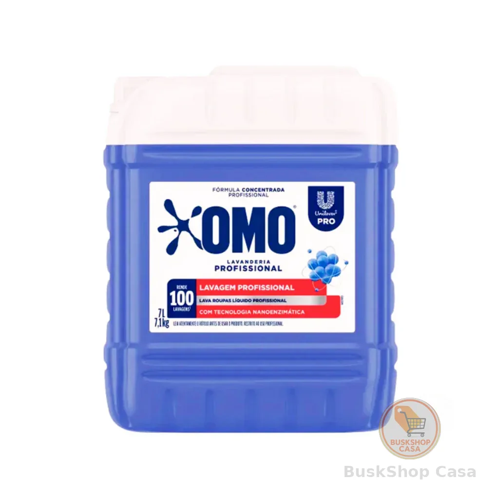 Lava Roupas Lavanderia Pro Líquido 7L Omo