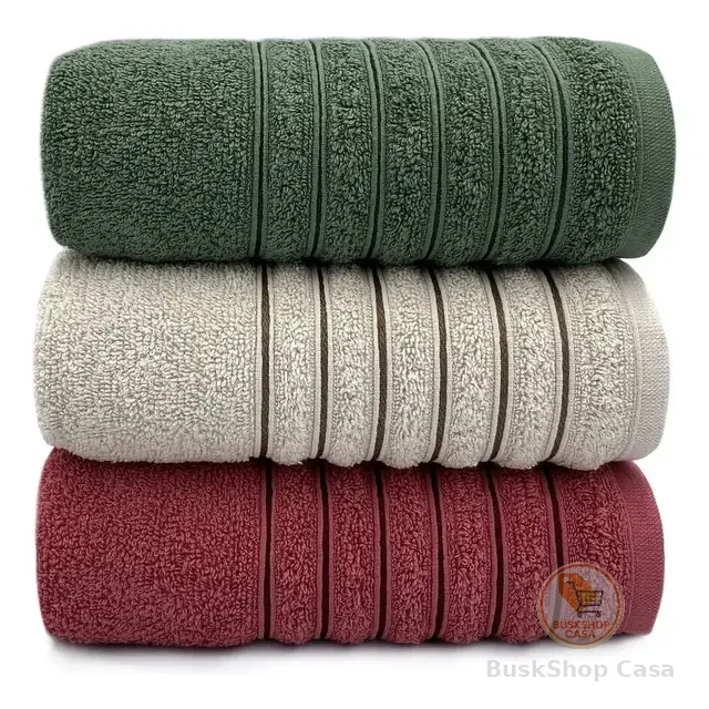 Kit 3 Toalhas De Banho Grande Grossa 100% Algodão Superluxo