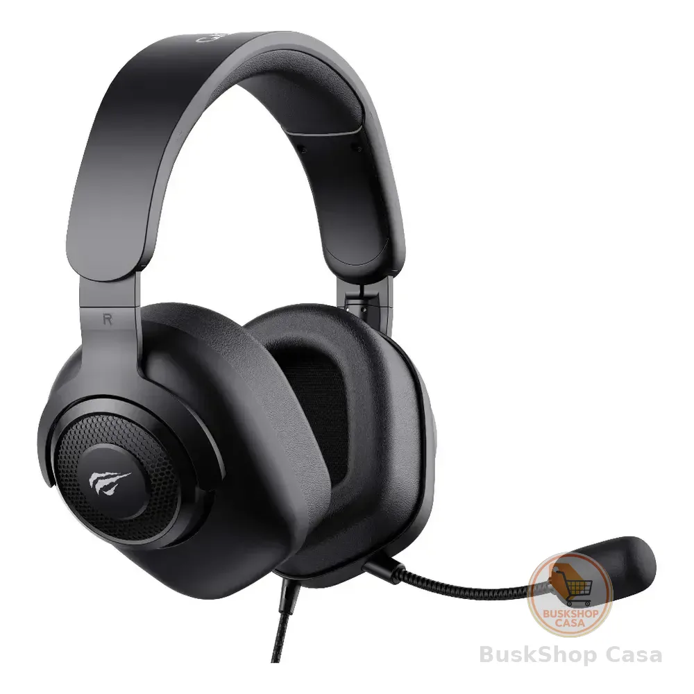 Fone Headset Gamer Havit H2230d P2 P3 3,5mm Microfone Removível Consoles Pc Preto