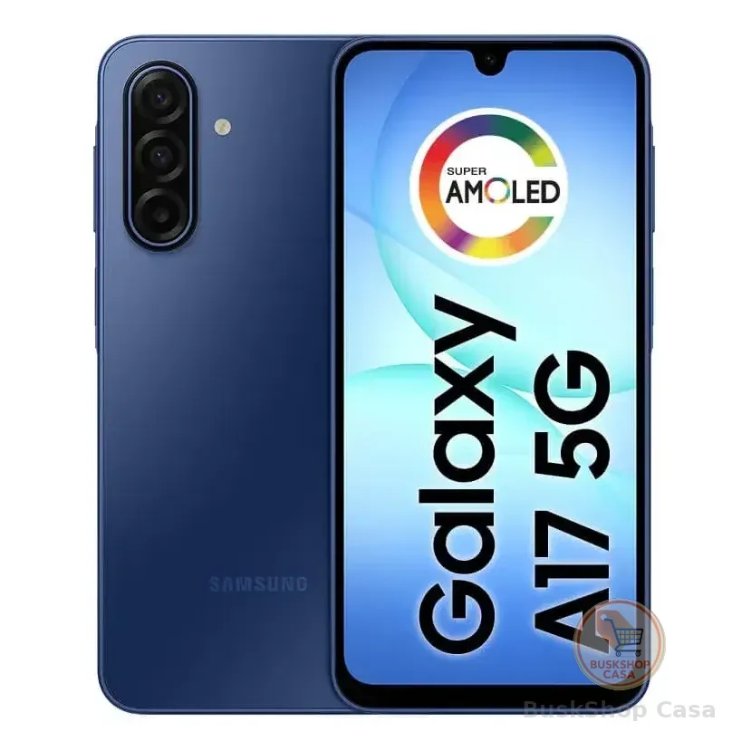 Celular Samsung Galaxy A17 5g Com Ia, 128gb, 4gb Ram, Câm De 50mp, Tela De 6.7 , Nfc, Ip54 - Preto Azul
