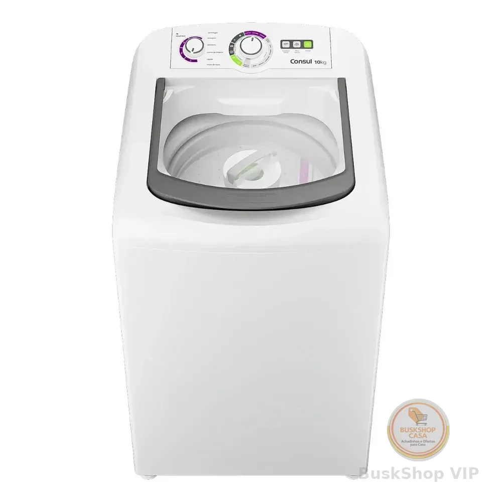 Máquina De Lavar Consul 10kg Branca Com Dosagem Econômica - Cwb10bb 127v Branco