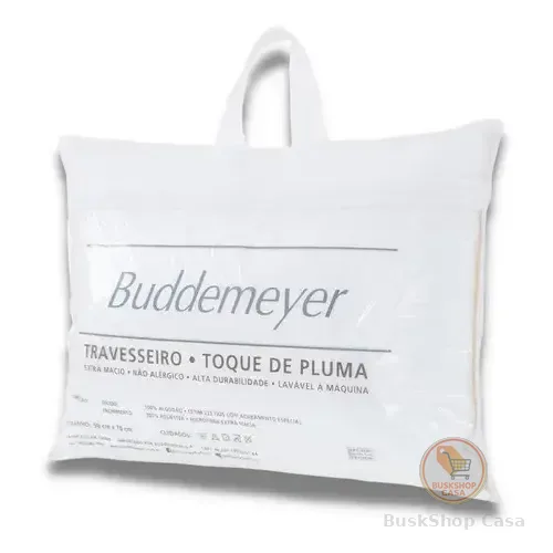Travesseiro Toque De Pluma Buddemeyer 50x70cm Algodão Branco
