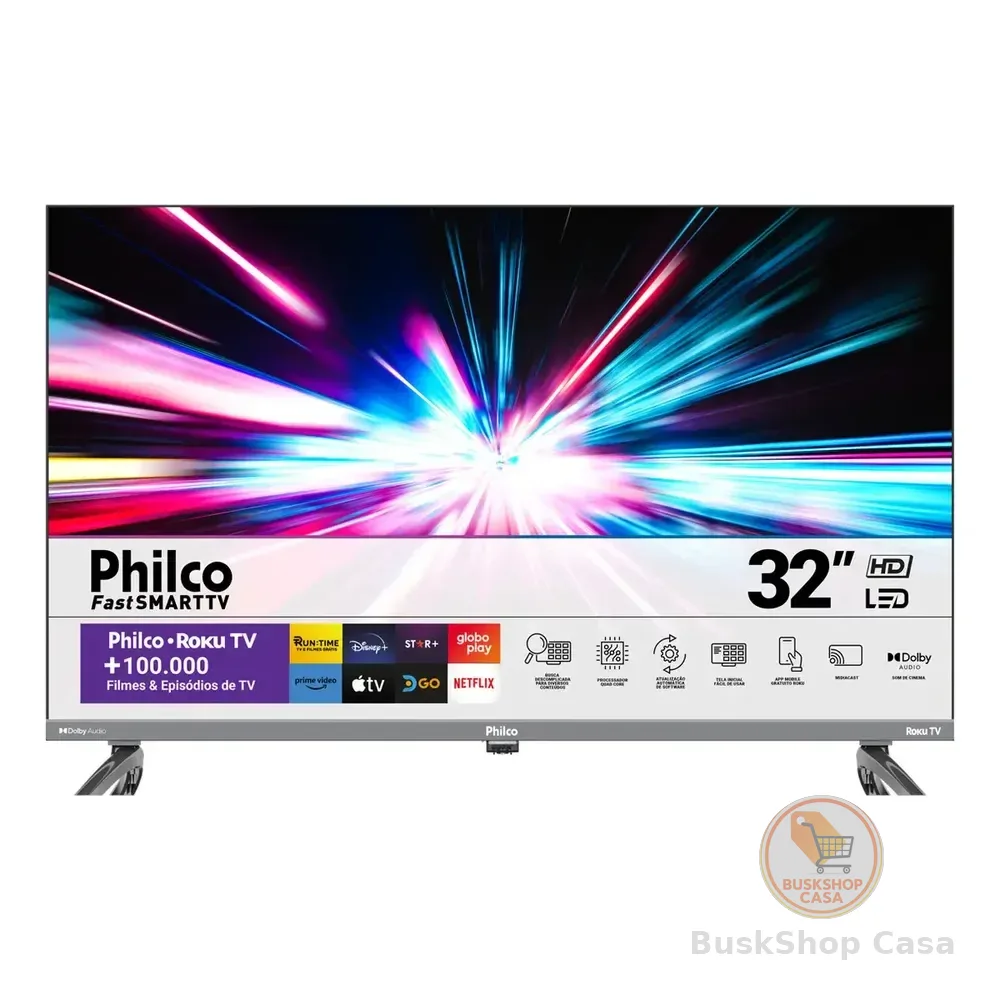 Smart Tv 32 Philco P32vik Roku Led Dolby Audio Hdr Wi-fi 110/220v