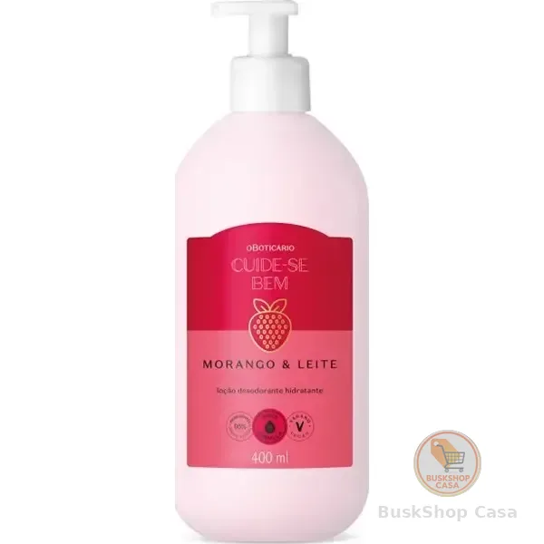 🛍️Hidratante Cuide-se Bem Morango E Leite 400ml O Boticário