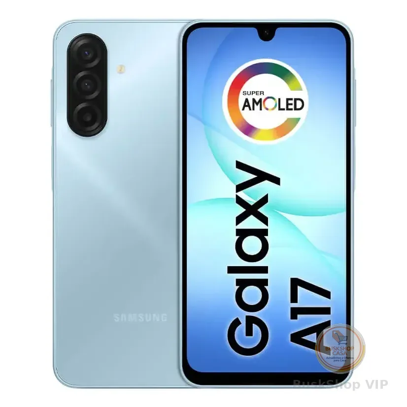 Celular Samsung Galaxy A17 Com Ia, 128gb, 4gb Ram, Câm De 50mp, Tela De 6.7 , Nfc, Ip54 - Azul Azul