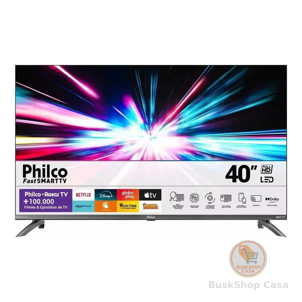 Smart Tv 40 Philco Ptv40m9gr2cgb Roku Tv Led Dolby Audio