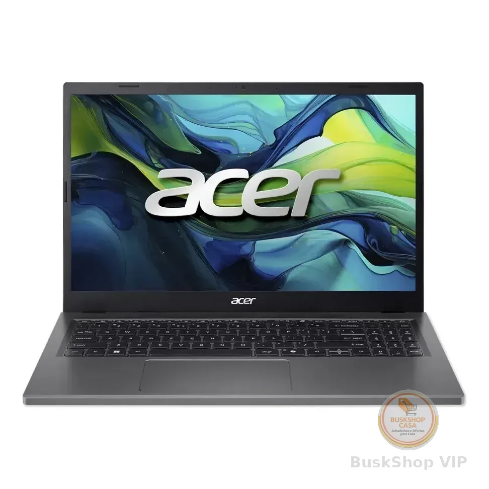 Notebook Acer Aspire Go 15 Ag15-51p-34kt | Intel Core I3-1215u 12ª Geração  8gb Ddr5  256gb Ssd Nvme  Tela 15,3  Windows 11 Cinza/aço