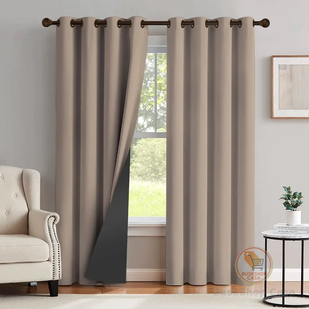 Cortina Blackout 2,80 X 2,30 Corta Luz Blecaute PVC Sala/Quarto para varão - Fabritex Enxovais