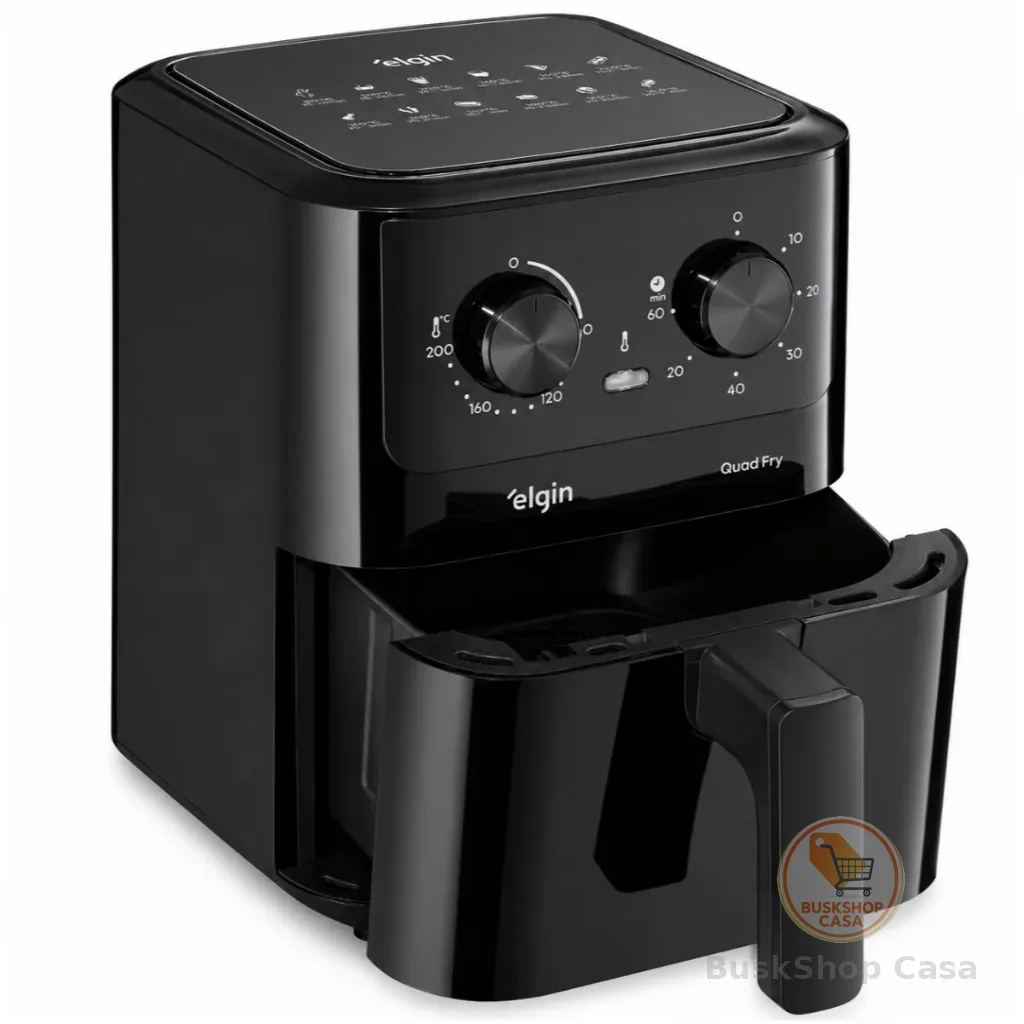 Fritadeira Elétrica Air Fryer Quad Fry 4,2L 1400W 110V Elgin