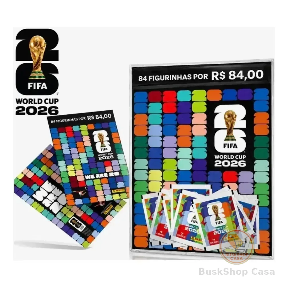 Kit 12 Envelopes Com 84 Figurinhas - Copa Do Mundo 2026