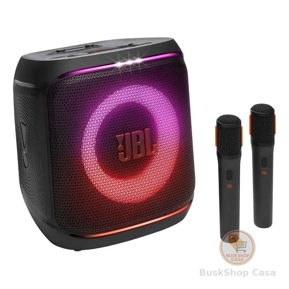 Caixa De Som Partybox Encore 2 Com Microfone Jbl Preto 127/220v