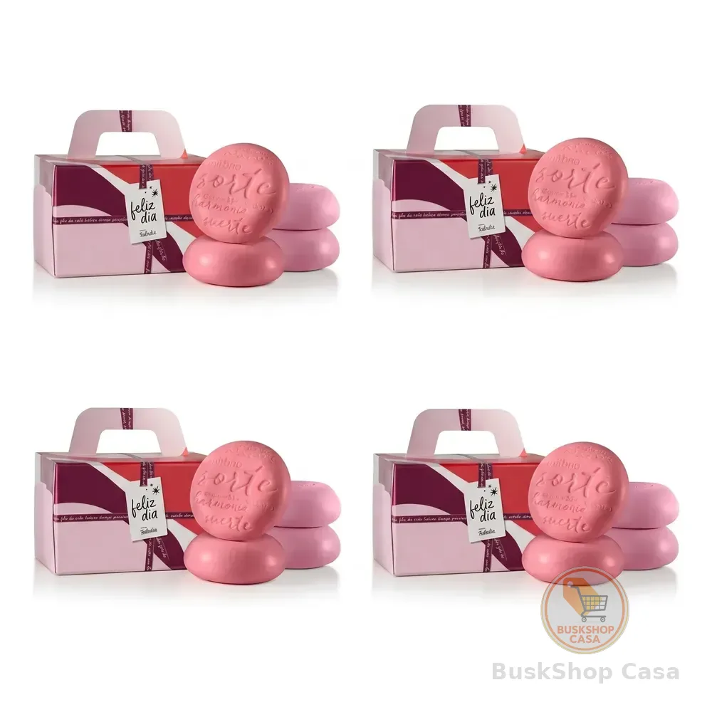 Kit 4 Caixas Sabonetes Presenteáveis Natura Tododia: 5un 90g Por Caixa + Sacola P