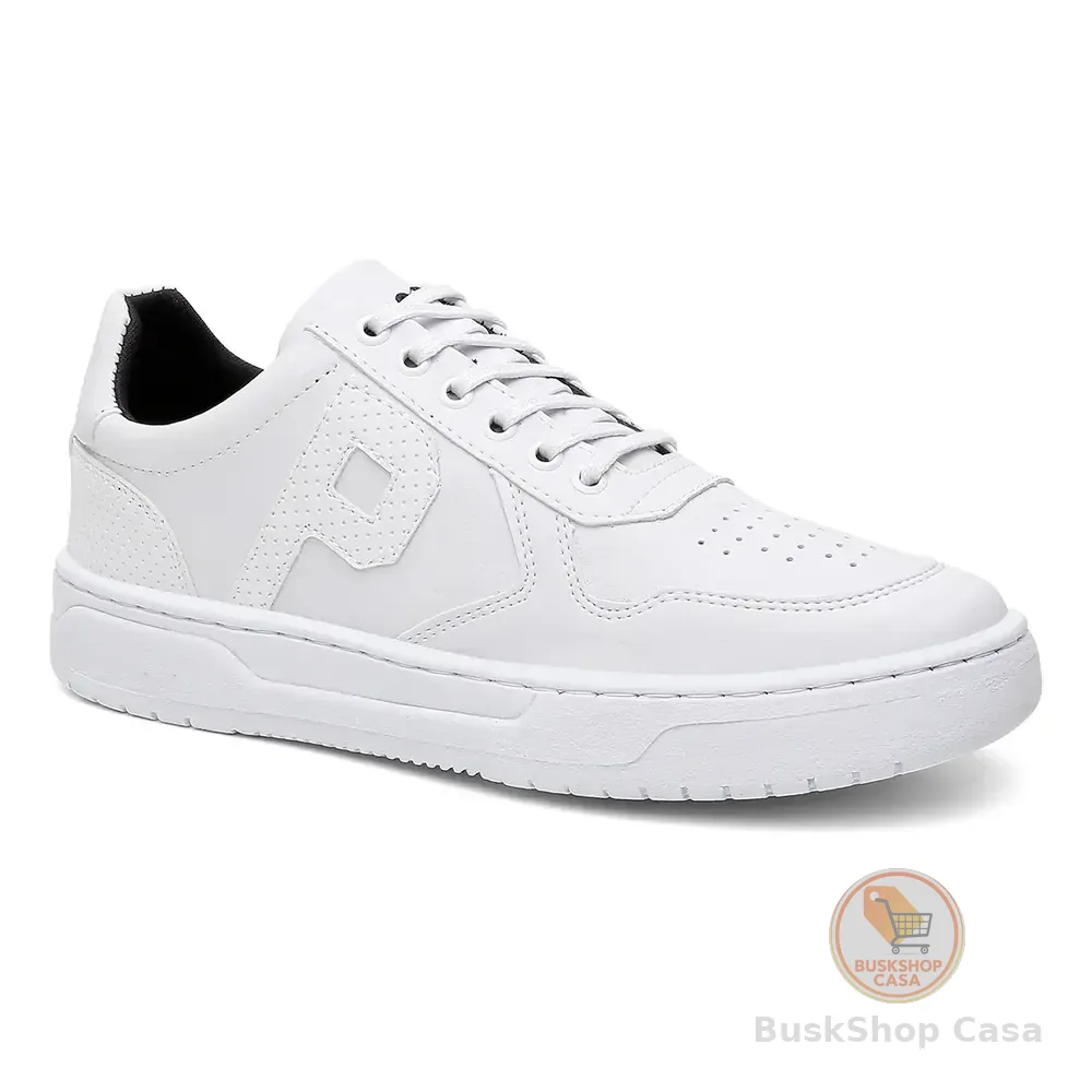 Tênis Sapatenis Polo Plus Masculino Casual Promoção Envio Já Branco 04 40 Br