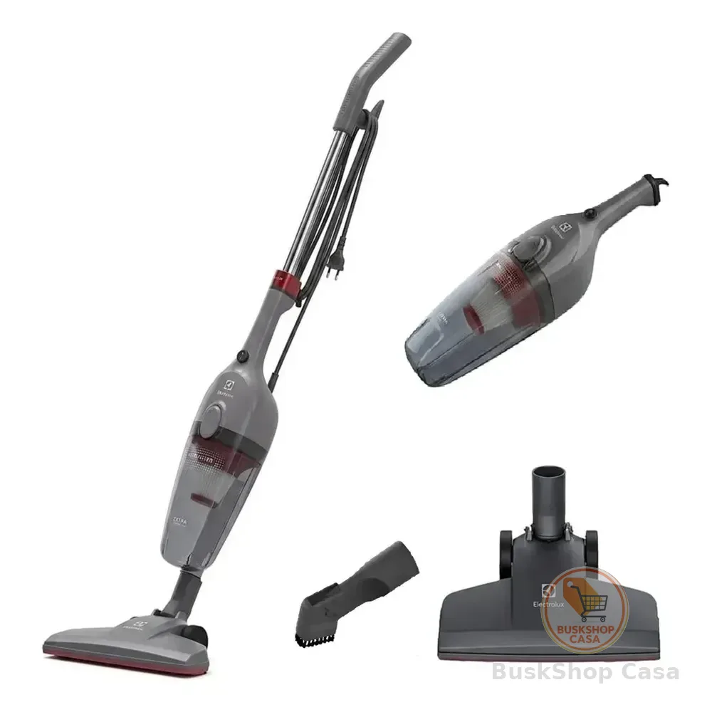 🛍️Aspirador de Pó Vertical Electrolux 1450W STK15 com Fio Portátil de Mão 2 em 1 e 1,6 Litros de capacidade com Filtro Hepa Cinza-escuro