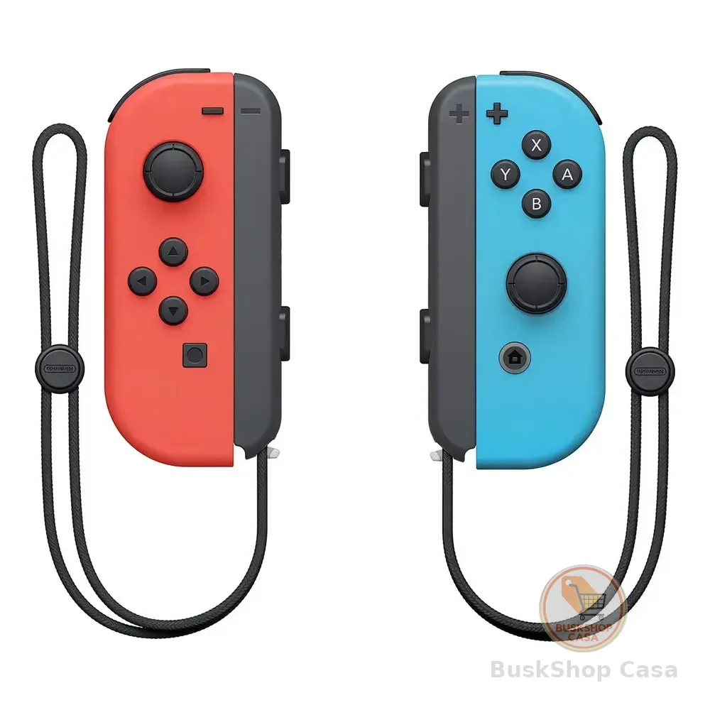 Controle Sem Fio Nintendo Switch Joy-con Led Rgb Vermelho/azul Bluetooth Vermelho-neón/azul-neón