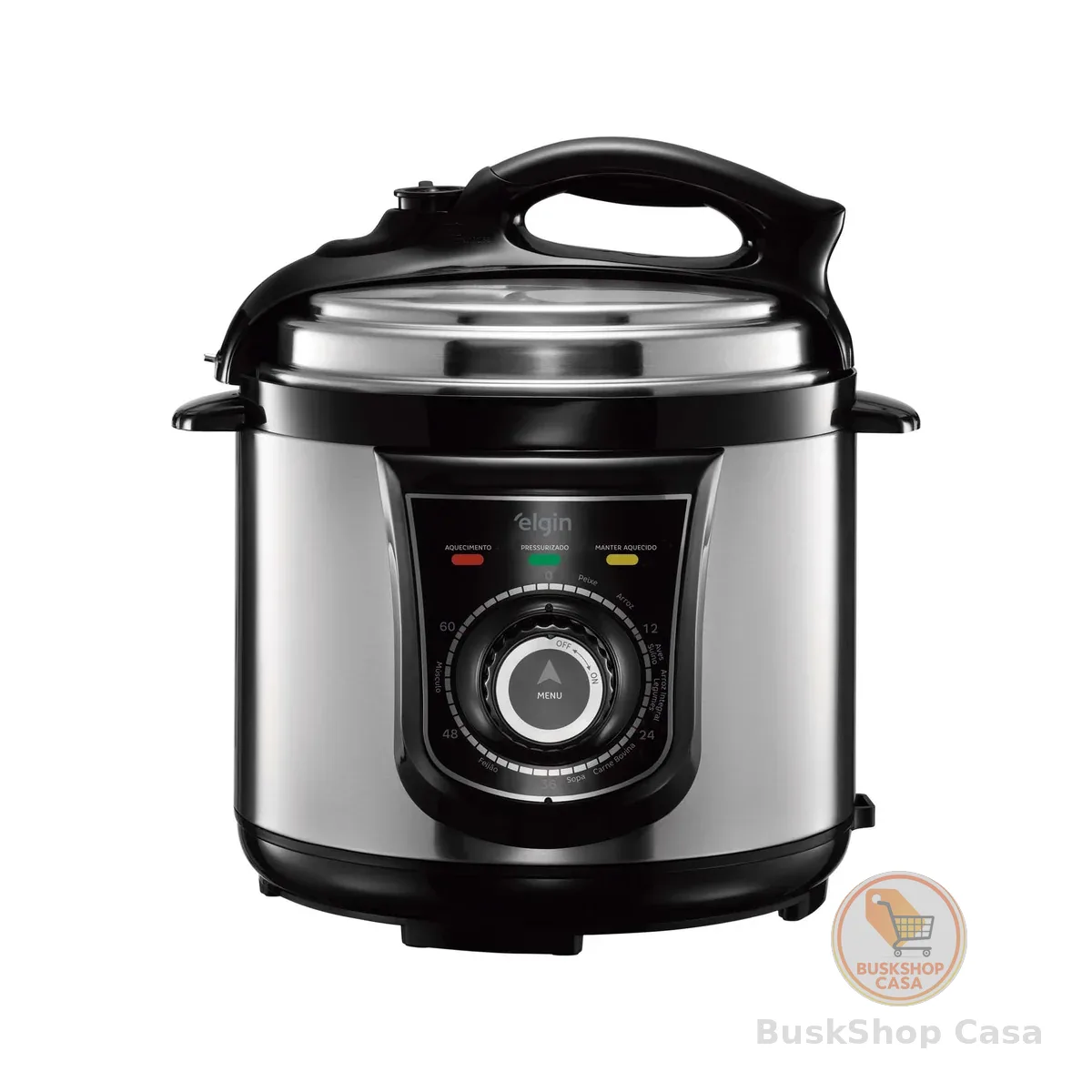 Panela de Pressão Elétrica Elgin 4 Litros Segura e Prática 840W 110V