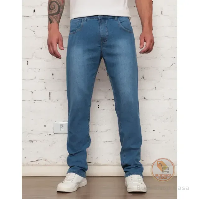 🛍️Calça Jeans Masculina Tradicional Corte Reto