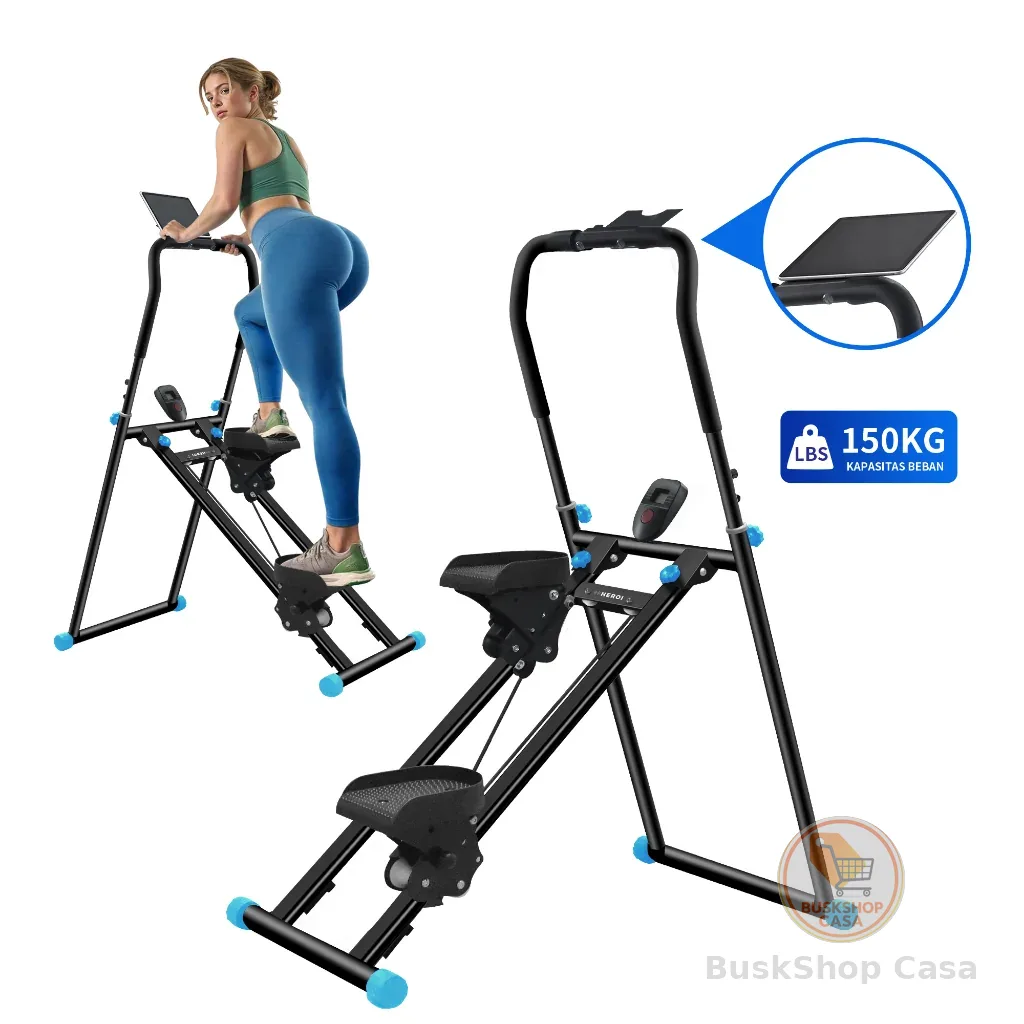 Esteira Escada HEROI para Casa - Suporta 150kg, 3 Inclinações, 25dB Silencioso, Dobrável (0.35㎡)