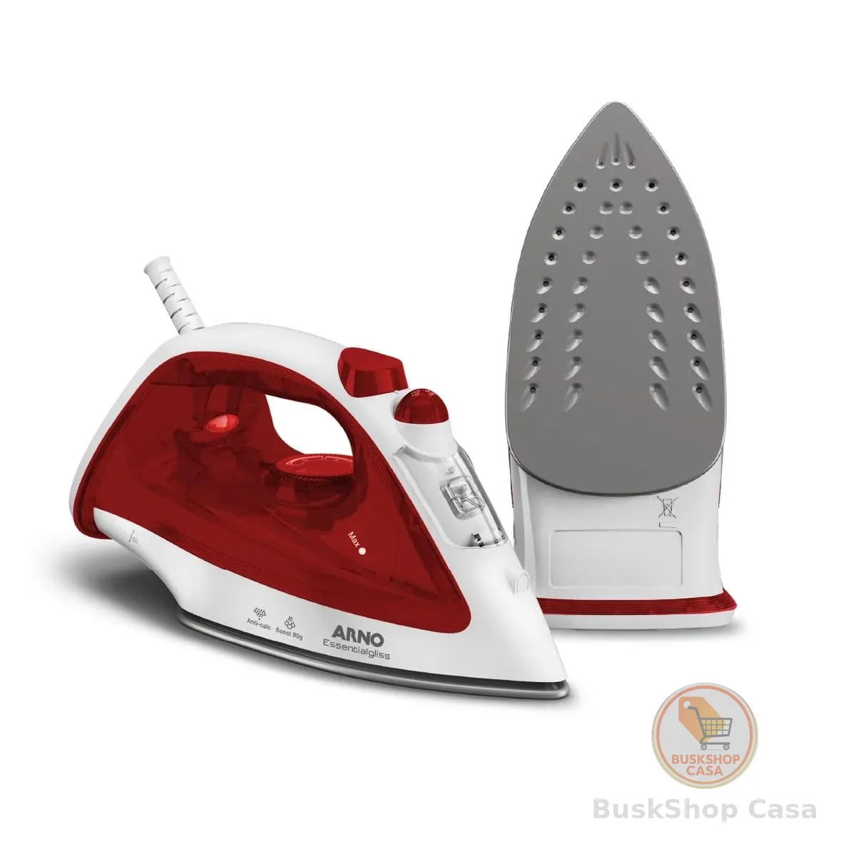 Ferro a Vapor Arno Essentialgliss com Base Antiaderente, 1200W, Rosa, FMQ 110V