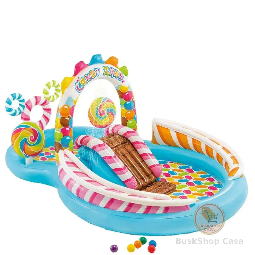 PISCINA PLAYGROUND INFLÁVEL INTEX CANDY ZONE INFANTIL VERÃO