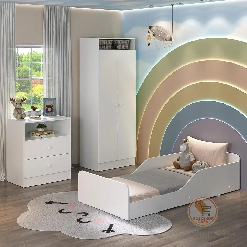 Quarto Infantil Completo Liz Multimóveis Branco