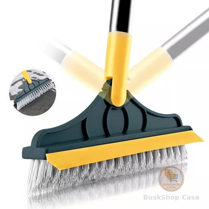 Escova 3 Em 1 Vassoura Rodo Gap Limpeza Esfregão Mop Limpa