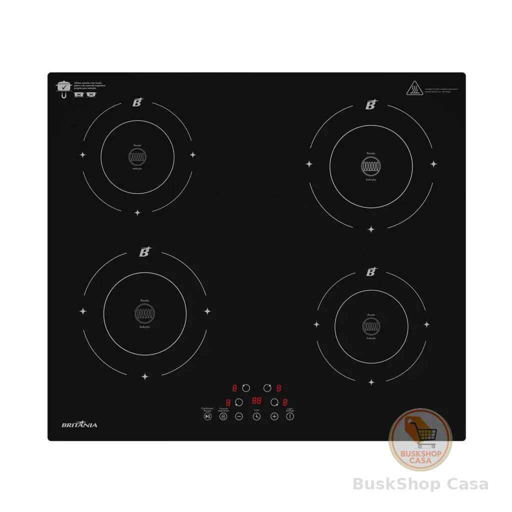 Cooktop 4 Bocas de Indução Britânia BCTE40A