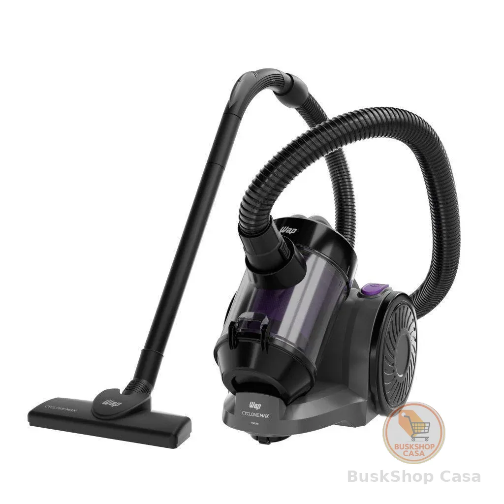 Wap Aspirador de Pó Wap Cyclone Max 1500w 2,5L Enrolador de Cabo automático Preto
