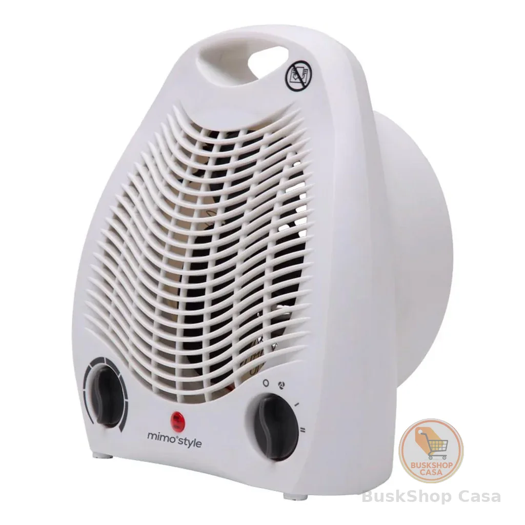 🧡 Aquecedor de Ambiente Portátil ​a Ar Ventilador Quente Branco 3 em 1 2000W AQ01 - Mimo Style