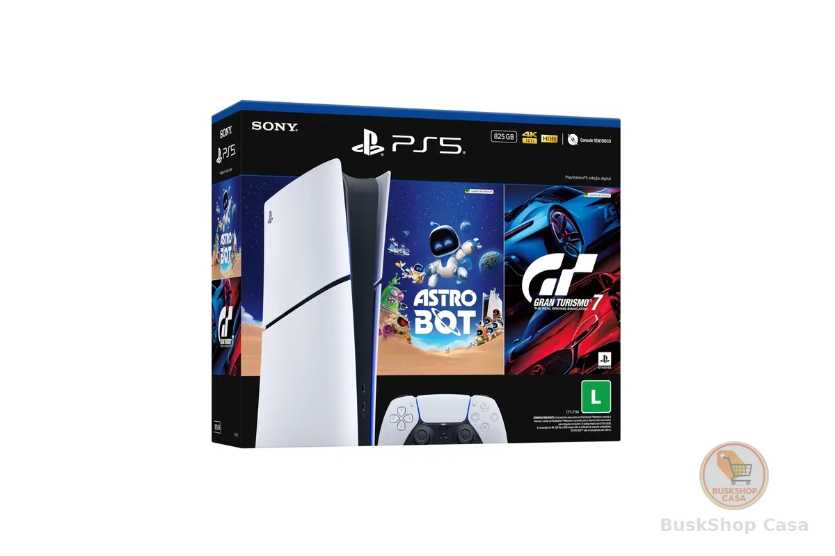 PlayStation®5 Slim Digital 825GB – Pacote ASTRO BOT e Gran Turismo 7