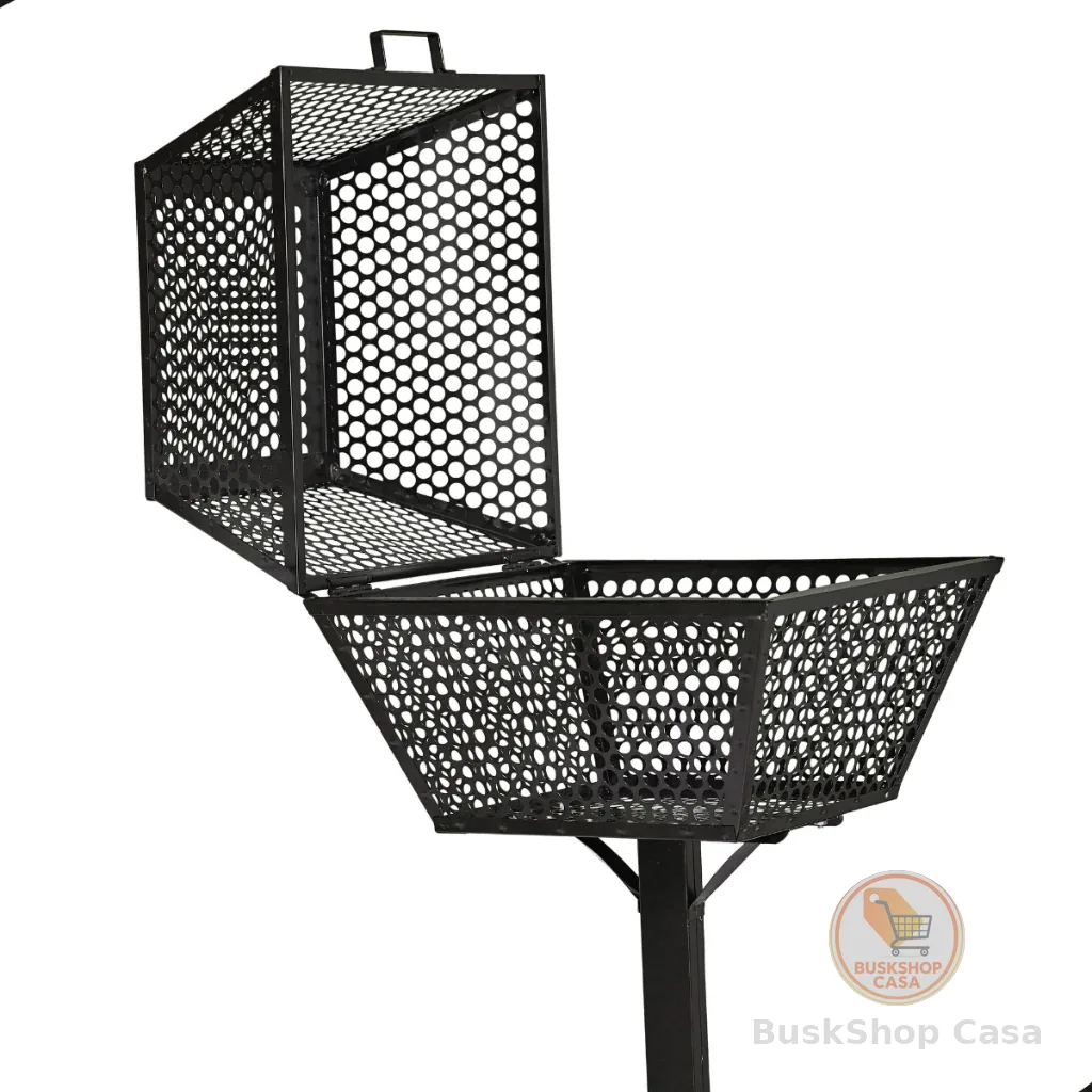 🧡 Lixeira De Calçada Externa Embutir Grande Tampa Resistente