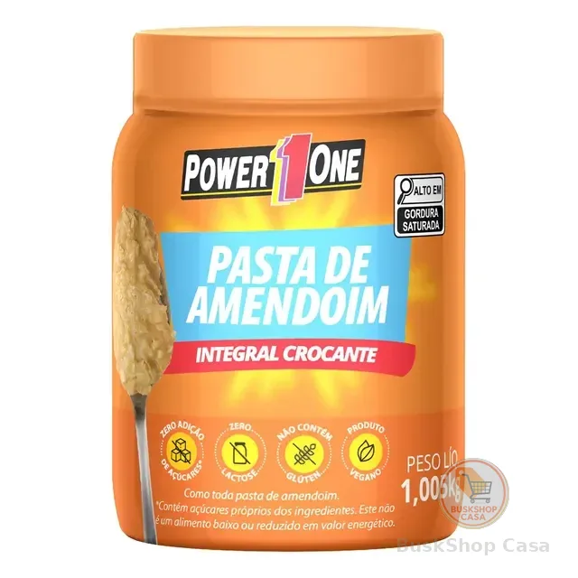 Pasta De Amendoim Power One 1kg Integral Natural