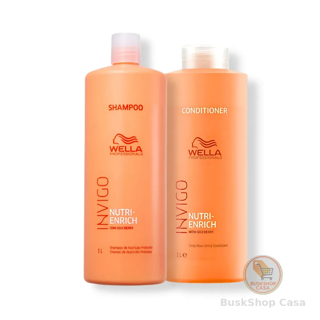Kit Wella - Shampoo 1L e Condicionador 1L Enrich