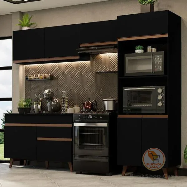 Armário de  Cozinha Completa 260cm Reims Madesa 09