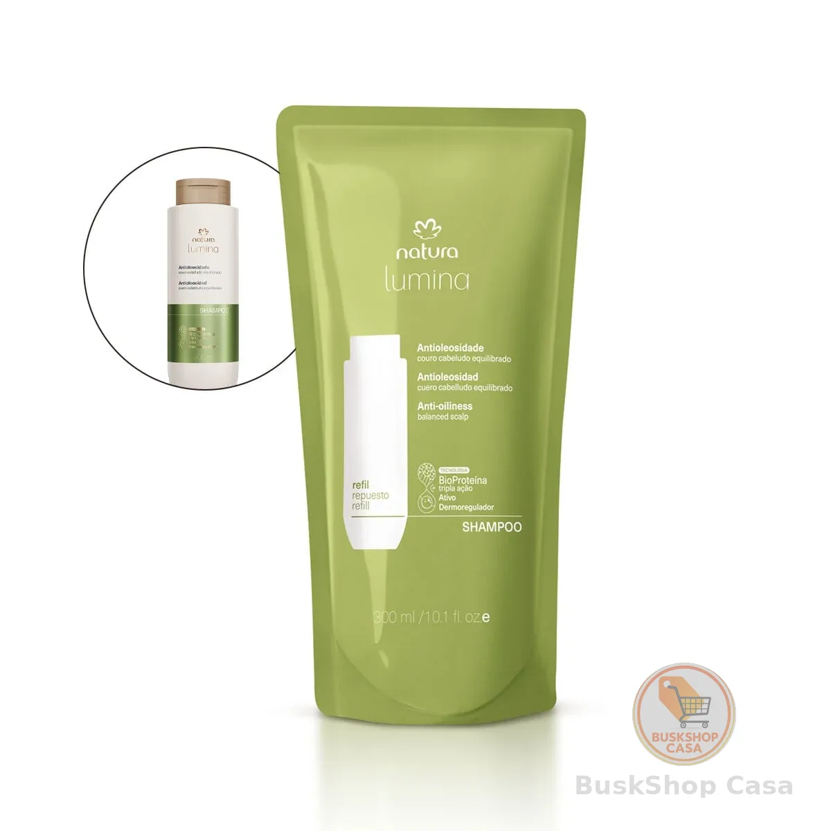 Refil Shampoo Antioleosidade Lumina 300ml