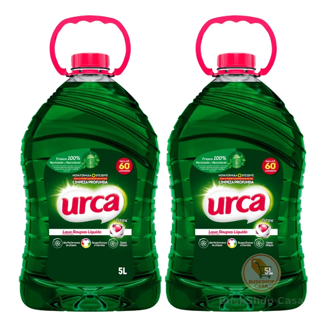 Kit 2 Lava Roupas Liquido Urca - 5l