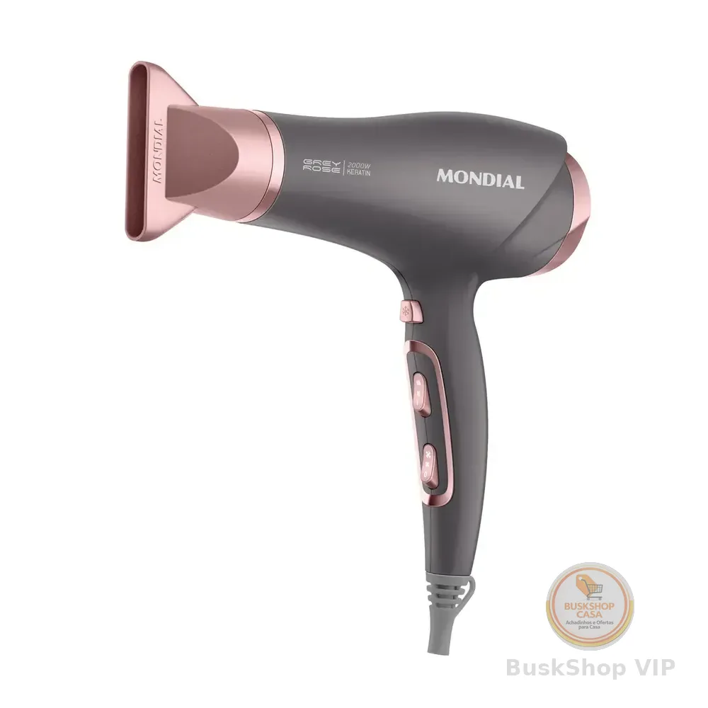 Secador De Cabelos Mondial 2000w - Scn-11 Grafine/rose 127v