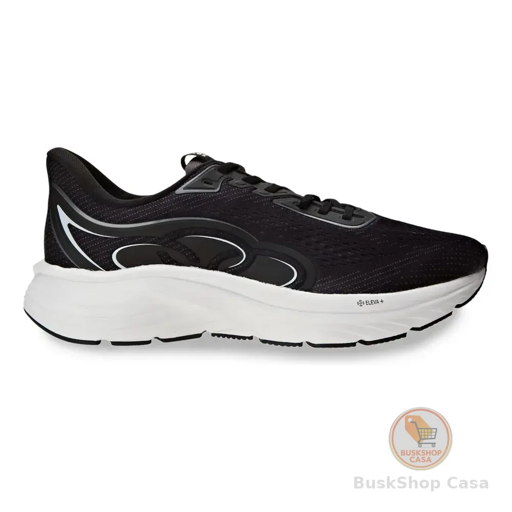 🧡 Tênis Masculino Olympikus Veloz 3 Preto Lisa 40 Br