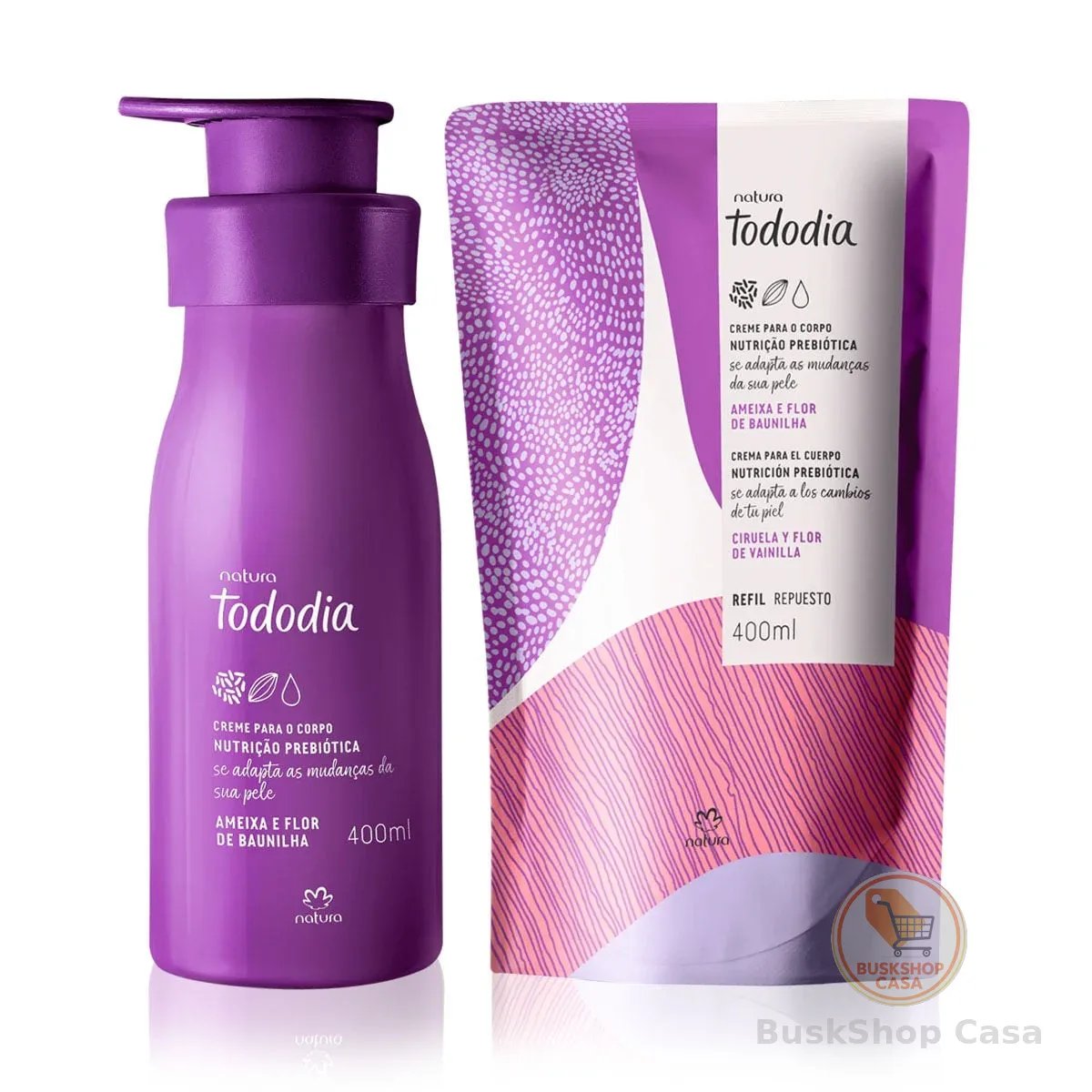 Kit Tododia Ameixa e Flor de Baunilha (2 produtos)