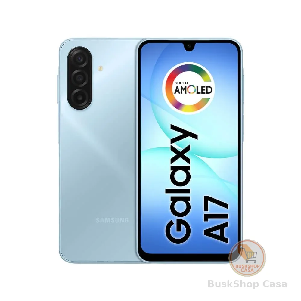 Celular Samsung Galaxy A17, 128GB, 4GB, 50MP Tela 6.7", IP54 - Azul
