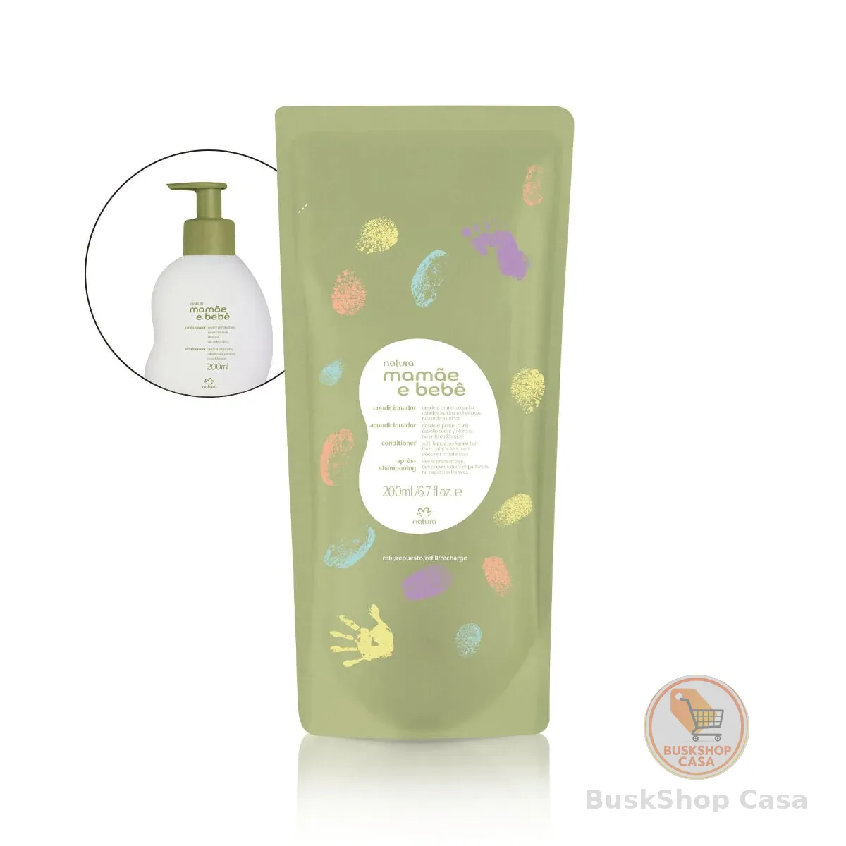 Refil Condicionador para Bebê 0 a 3 anos Mamãe e Bebê 200ml