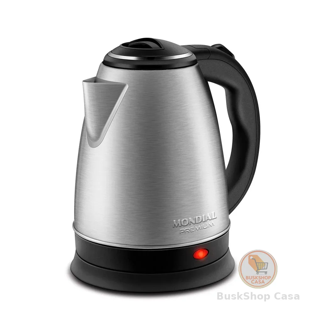 Chaleira elétrica 2 litros 1.200 watts Premium Inox - CE-06 - Mondial