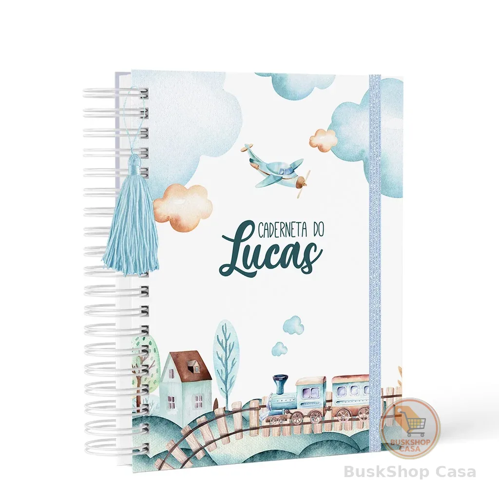 Caderneta de Saúde/Vacina - Menino - Capa Dura - Personalizada - Vários Temas