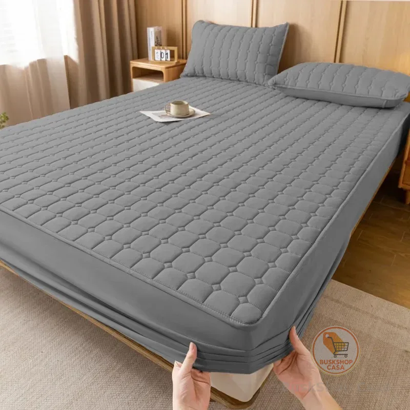 Protetor de Colchão Impermeável Matelado Varias Cores Para Cama Box Solteiro, Casal, Queen, King, Mini Berço E Berço